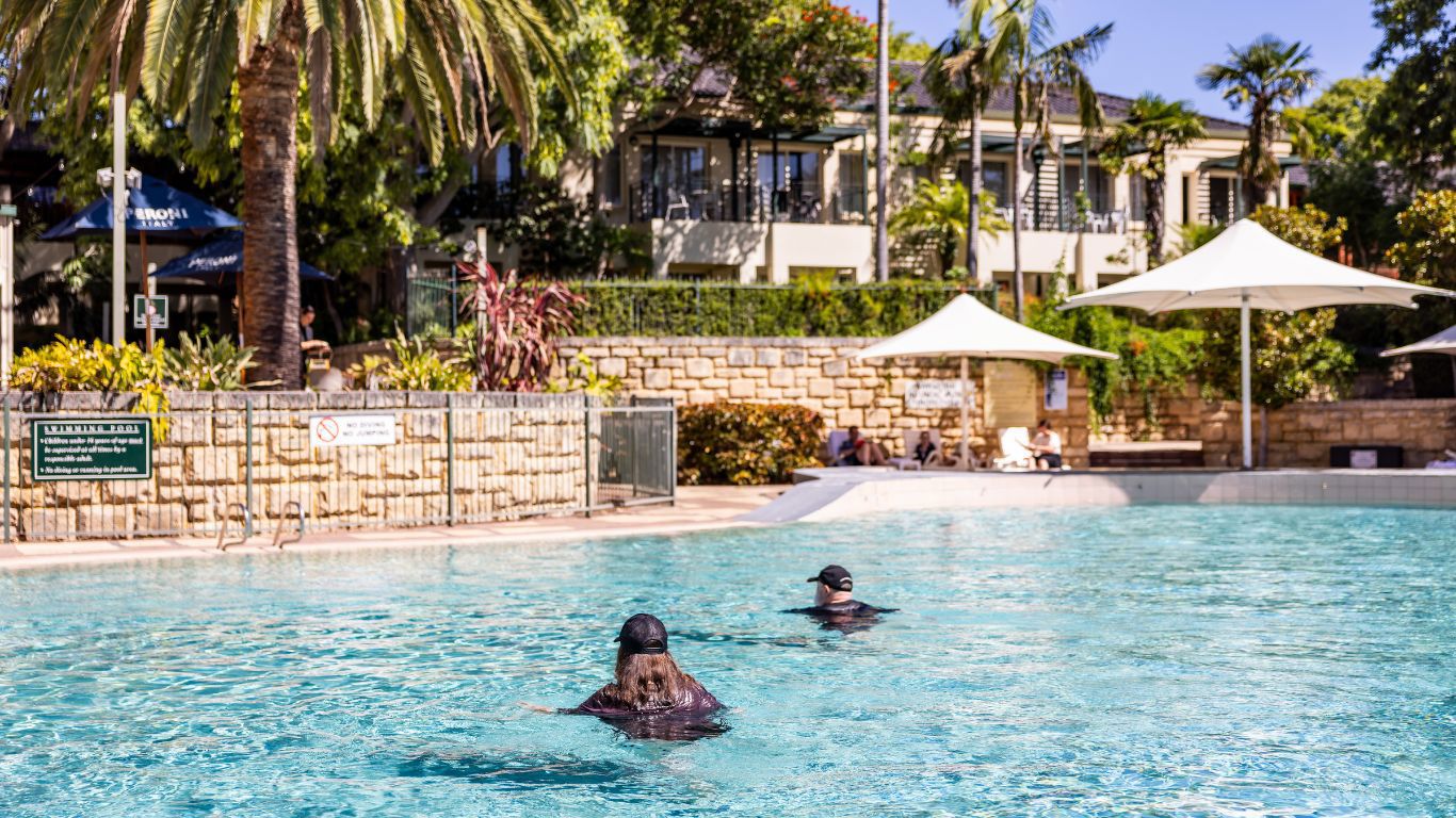 BrightRespite Dementia Retreat_swimming at Joondalup Resort