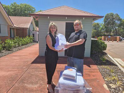 Name Disability client receives linen package 