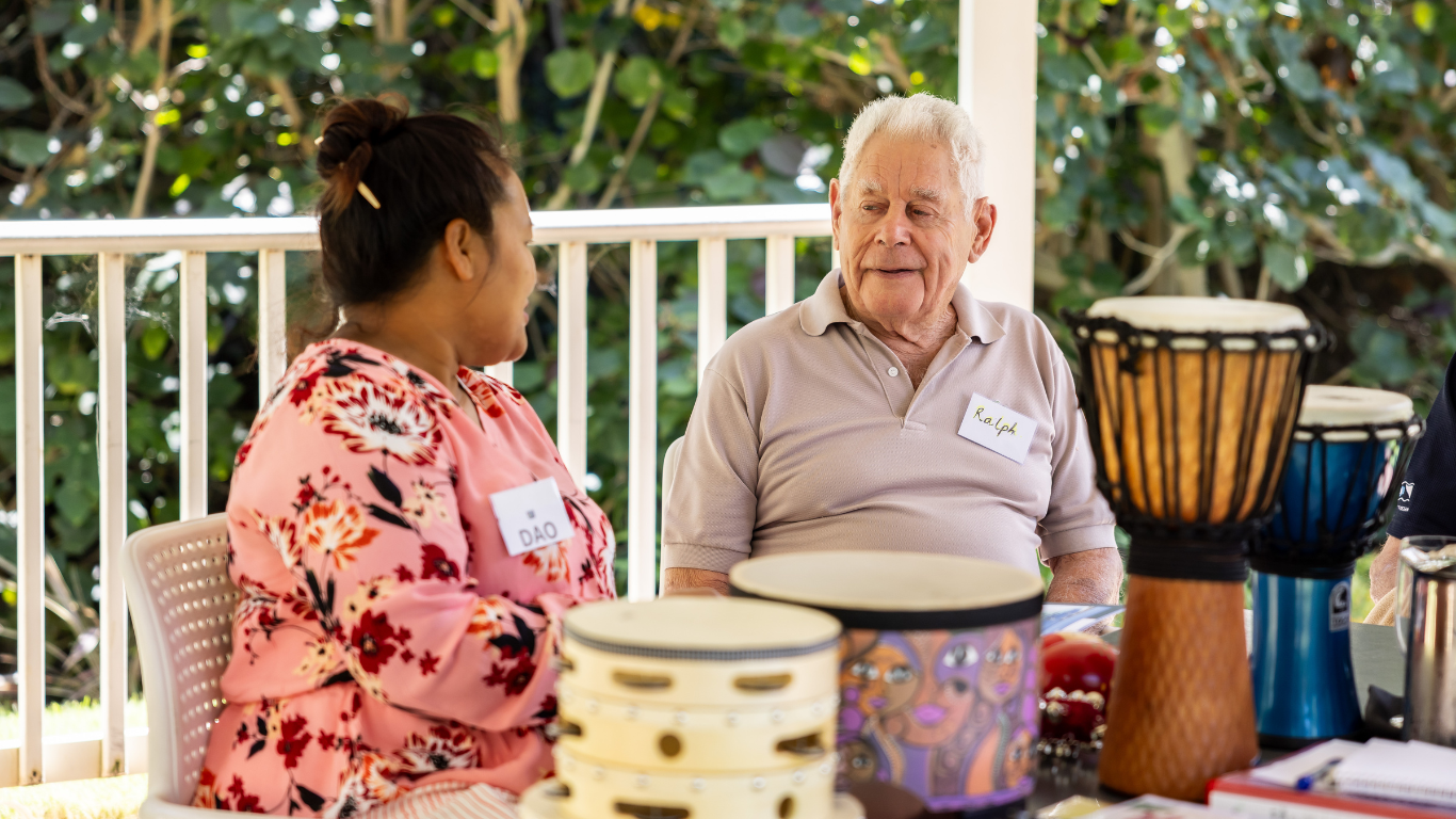 BrightRespite Dementia Retreat_musical therapy activity