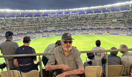 Madeley Resident Garth Harvey attends Dockers Match thanks to Life's Possibilities